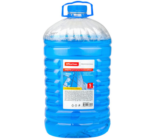 Средство для мытья стекол и зеркал OfficeClean "Professional" "Блеск" с нашатырным спиртом, ПЭТ, 5 л