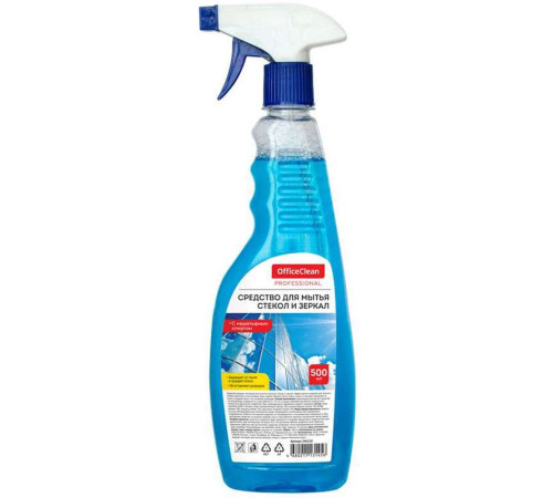 Средство для мытья стекол OfficeClean "Professional", с распылителем, 500 мл