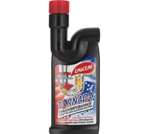 Средство гранулированное для удаления засоров Торнадо UNICUM 600 гр