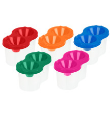 Стакан непроливайка СТАММ, двойной, ассорти