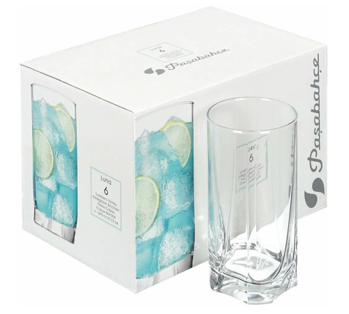 Стакан "LUNA" для воды и коктейля, 375 мл, 6 шт 