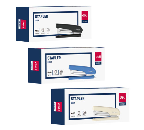 Степлер DELI до 15 листов, ассорти
