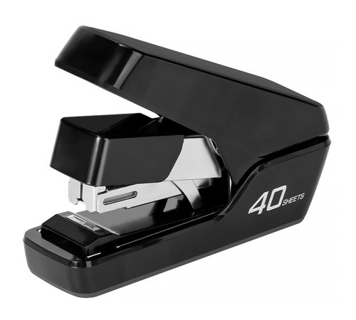 Степлер DELI до 40 листов, пластиковый корпус, облегченное нажатие, (скобы №24/6 - 26/6), черный