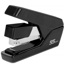 Степлер DELI до 55 листов, пластиковый корпус, облегченное нажатие (скобы №24/6, 26/6, 24/8), черный