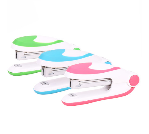 Степлер DELI, пластиковый корпус, до 15 листов, ассорти