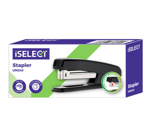 Степлер DELI "i Select" до 15 листов, черный