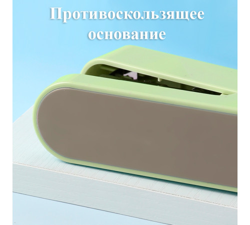 Степлер DELI "LonGreen" до 25 листов, пластиковый корпус, зеленый
