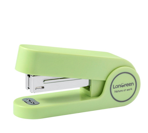 Степлер DELI "LonGreen" до 25 листов, пластиковый корпус, зеленый