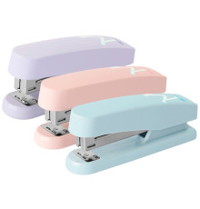 Степлер DELI "Macaron", пластиковый корпус,  до 25 листов, ассорти