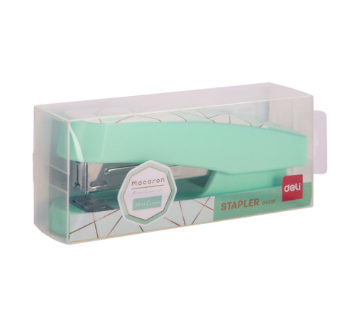 Степлер DELI "Macaron", пластиковый корпус,  до 25 листов, ассорти