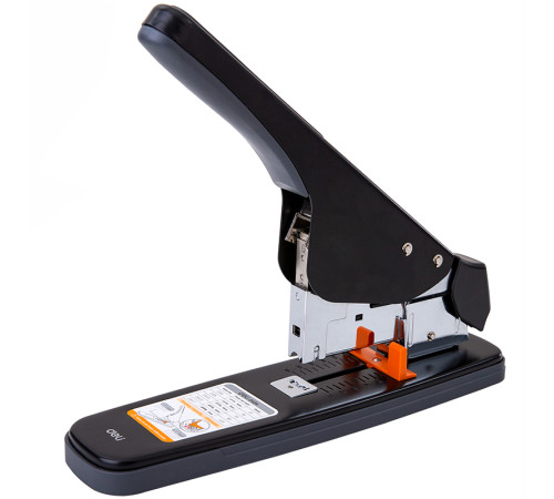 Степлер металлический DELI до 120 листов (скобы 23/6 - 23/17), черный