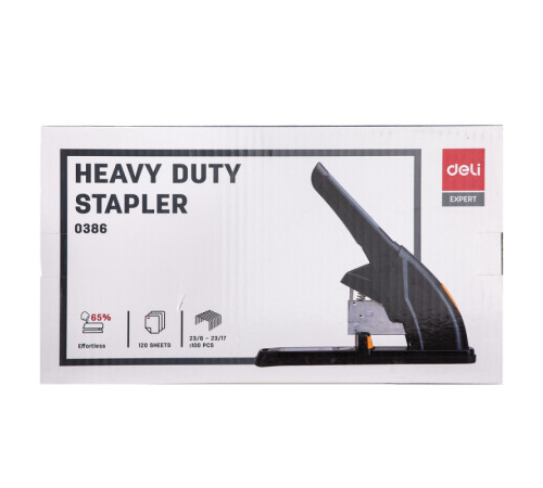 Степлер металлический DELI до 120 листов (скобы 23/6 - 23/17) 