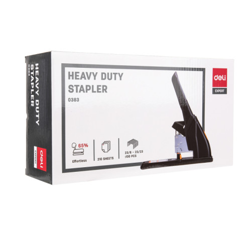 Степлер металлический DELI до 210 листов (скобы 23/6 - 23/25)
