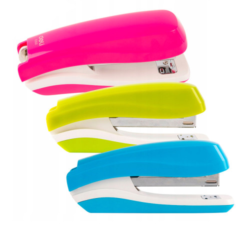 Степлер металлический DELI "Е0350" до 25 листов, ассорти