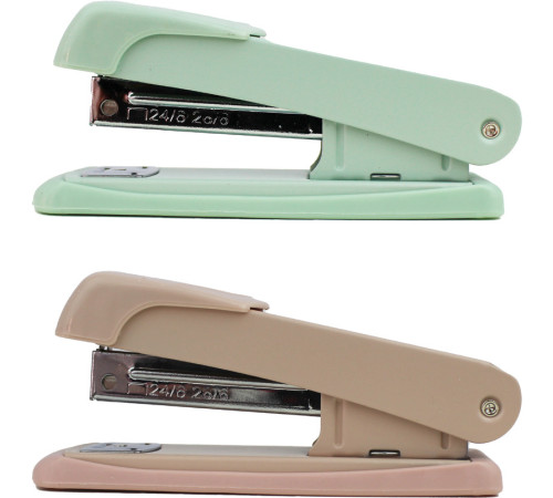 Степлер металлический "8214" до 25 листов, ассорти