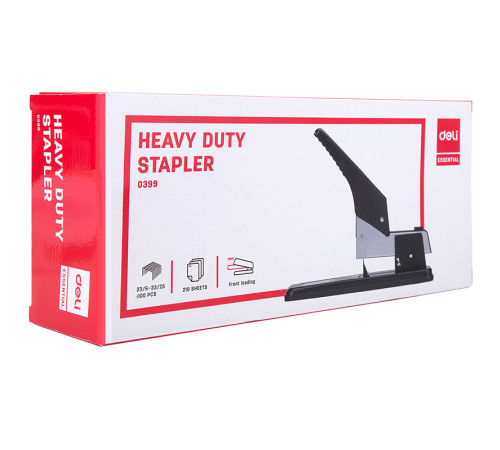 Степлер мощный DELI до 210 листов (скобы №23/6 - 23/25  ) ассорти 