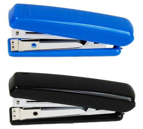 Степлер "8209", пластиковый корпус, до 15 листов, ассорти