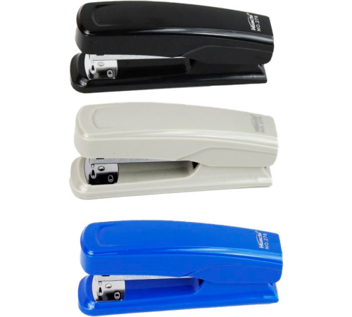 Степлер "8211L" до 20 листов, пластиковый корпус, ассорти
