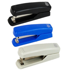 Степлер "8211S", пластиковый корпус, до 15 листов, ассорти