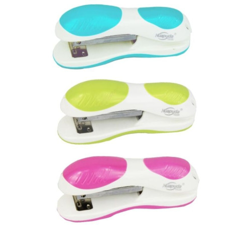 Степлер "8225" до 20 листов, пластиковый корпус, ассорти