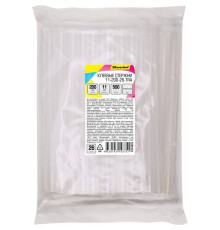 Стержни клеевые Silwerhof, диаметр 11 мм, длина 200 мм, 26 шт/упак, прозрачные