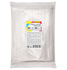 Стержни клеевые Silwerhof, диаметр 7 мм, длина 200 мм, 62 шт/упак, прозрачные