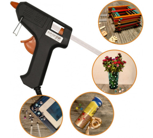 Стержни клеевые Silwerhof, диаметр 7 мм, длина 200 мм, 62 шт/упак, прозрачные