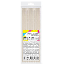 Стержни клеевые Silwerhof, диаметр 7 мм, длина 200 мм, 8 шт/упак, прозрачные