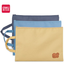 Сумка-шоппер DELI, 1 отделение на молнии, 325 x 240 мм, полиэстер, ассорти