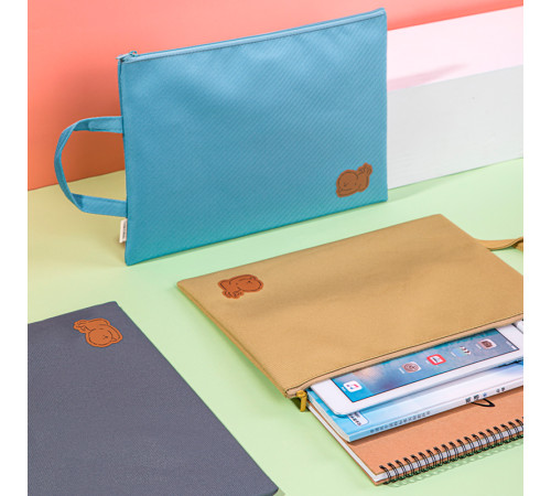 Сумка-шоппер DELI, 1 отделение на молнии, 325 x 240 мм, полиэстер, ассорти