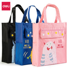 Сумка-шоппер DELI "Монстрики", 1 отделение, 330 x 185 x 125 мм, полиэстер, ассорти