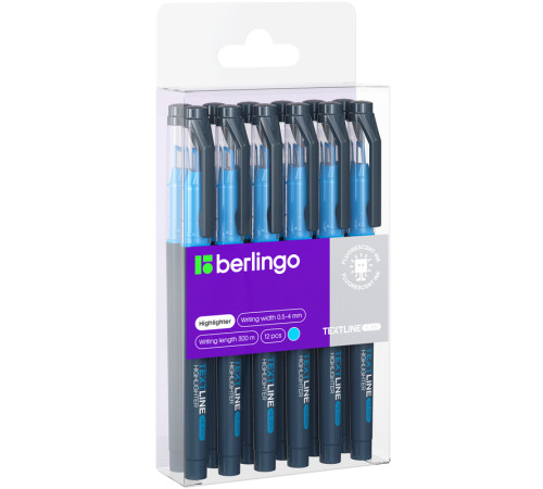Текстовыделитель Berlingo "Textline HL450", 0,5-4 мм, голубой