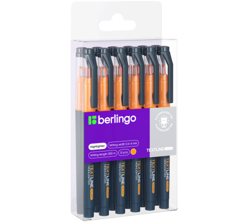 Текстовыделитель Berlingo "Textline HL450", 0,5-4 мм, оранжевый