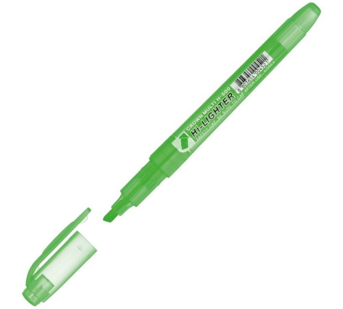 Текстовыделитель Crown "Multi Hi-Lighter", 1-4 мм, зеленый