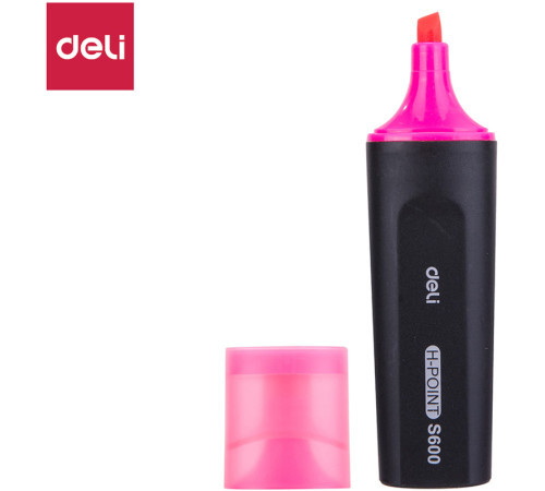 Текстовыделитель DELI "S600" 1-5 мм, розовый