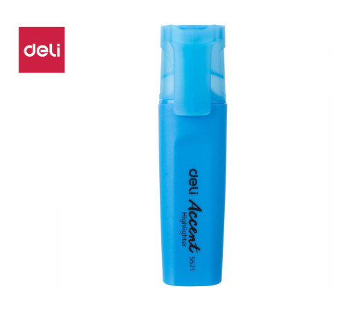 Текстовыделитель DELI "S621" 1-5 мм, голубой