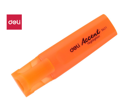Текстовыделитель DELI "S621" 1-5 мм, оранжевый