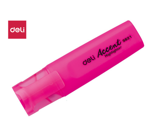 Текстовыделитель DELI "S621" 1-5 мм, розовый 