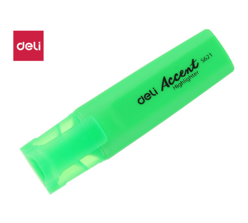 Текстовыделитель DELI "S621" 1-5 мм, зеленый