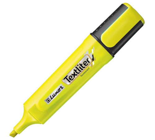 Текстовыделитель Luxor "Textliter" 1-4,5 мм, желтый