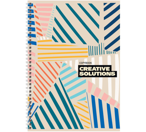 Тетрадь общая BG "Creative solutions", А4, 80 листов в клетку, на спирали