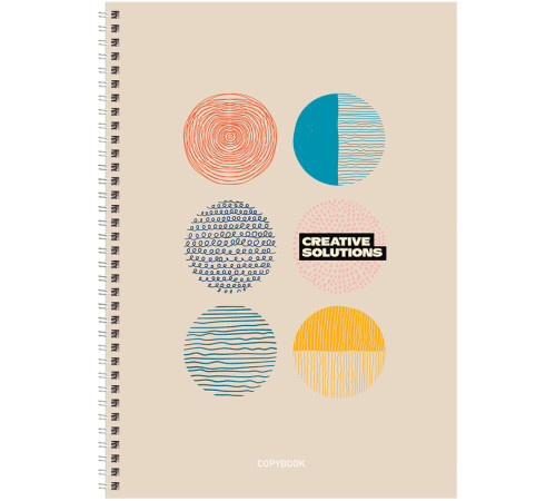 Тетрадь общая BG "Creative solutions", А4, 80 листов в клетку, на спирали