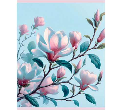 Тетрадь общая BG "Цветение", А5, 48 листов в линейку, на скрепке