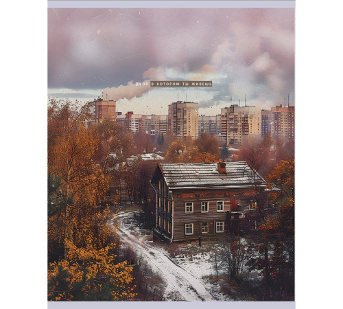 Тетрадь общая BG "Двор", А5, 48 листов в клетку, на скрепке