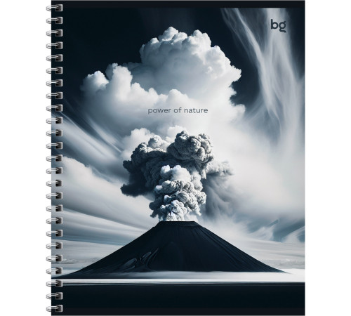 Тетрадь общая BG "Сила природы", А5, 48 листов в клетку, на спирали