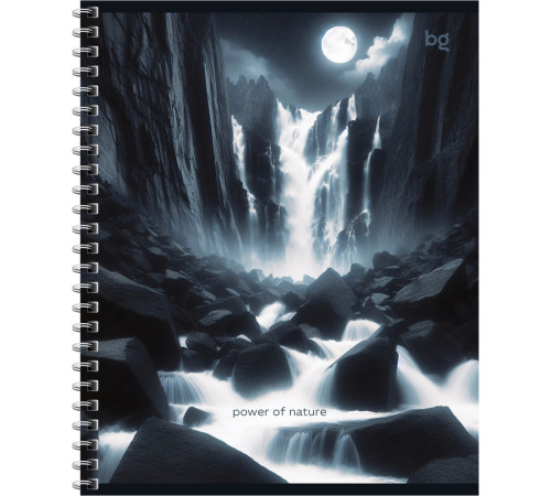 Тетрадь общая BG "Сила природы", А5, 48 листов в клетку, на спирали
