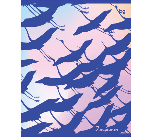 Тетрадь общая BG "Синий цвет", А5, 48 листов в клетку, суперэконом на скрепке