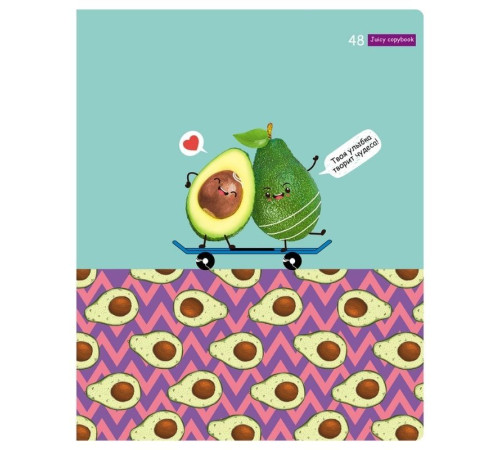 Тетрадь общая BG "Сочная тетрадь", А5, 48 листов в клетку, на скрепке