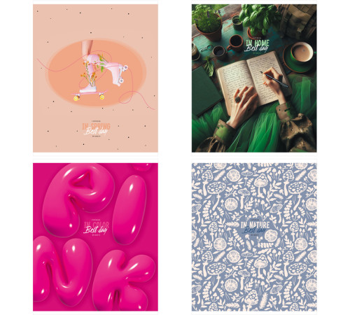 Тетрадь общая BG "Super Mix-20", А5, 48 листов в клетку, на скрепке