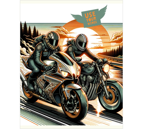 Тетрадь общая BG "Свои крылья", А5, 48 листов в клетку, на скрепке